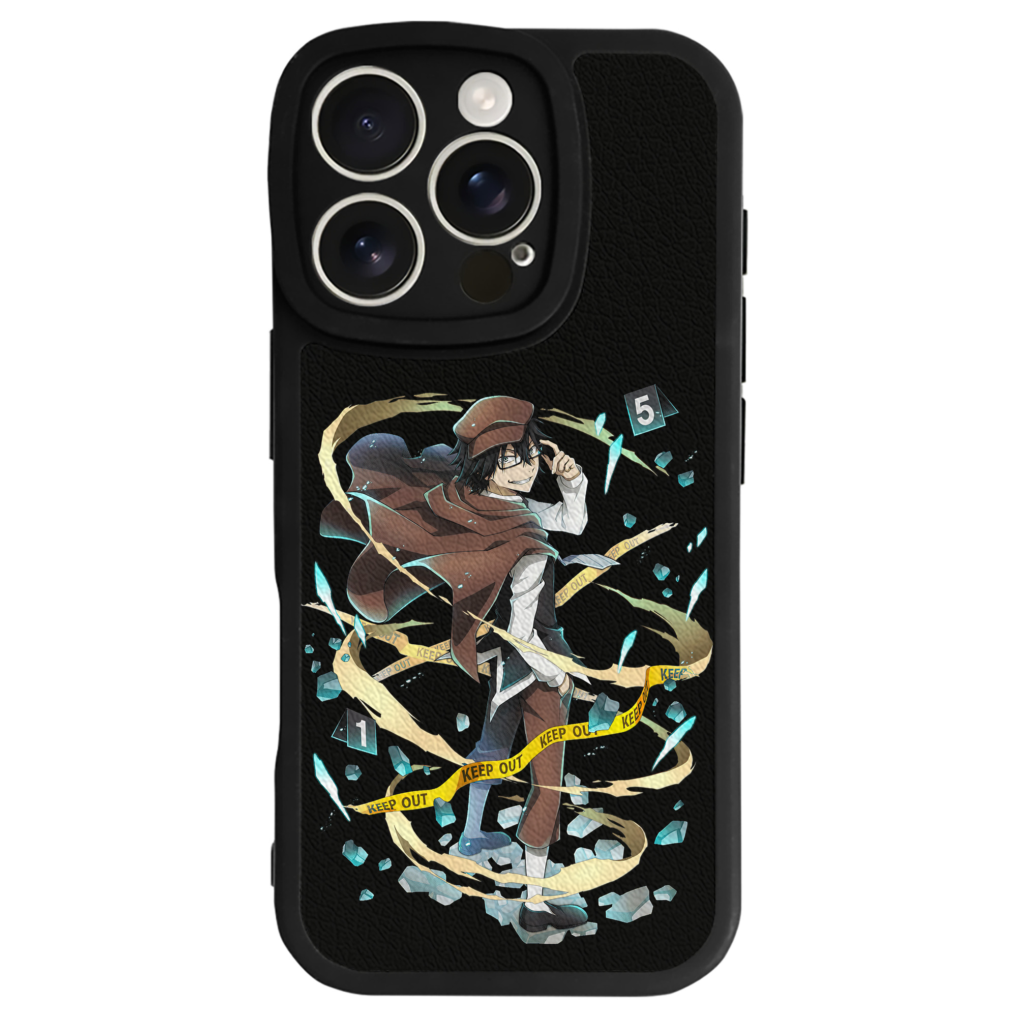 （画像用） 文豪ストレイドッグス Bungo Stray Dogs 【iPhone 16シリーズ対応】シリコンスマホケース（レザー調） 材質：シリコン